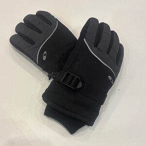 Champion Black and Gray Kids Mittens size S